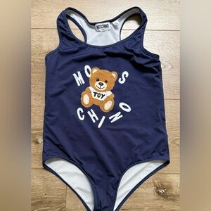 Moschino Navy Blue Teddy Bear girls swimsuit